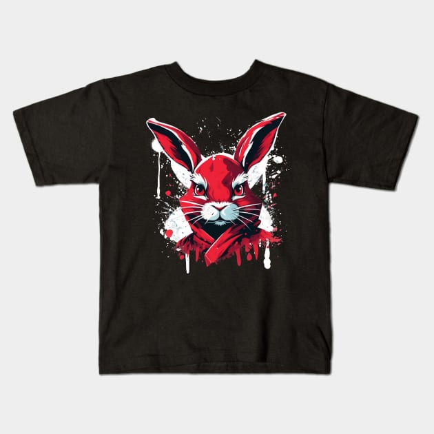 Master Rabbit Vektor Kids T-Shirt by Nativex